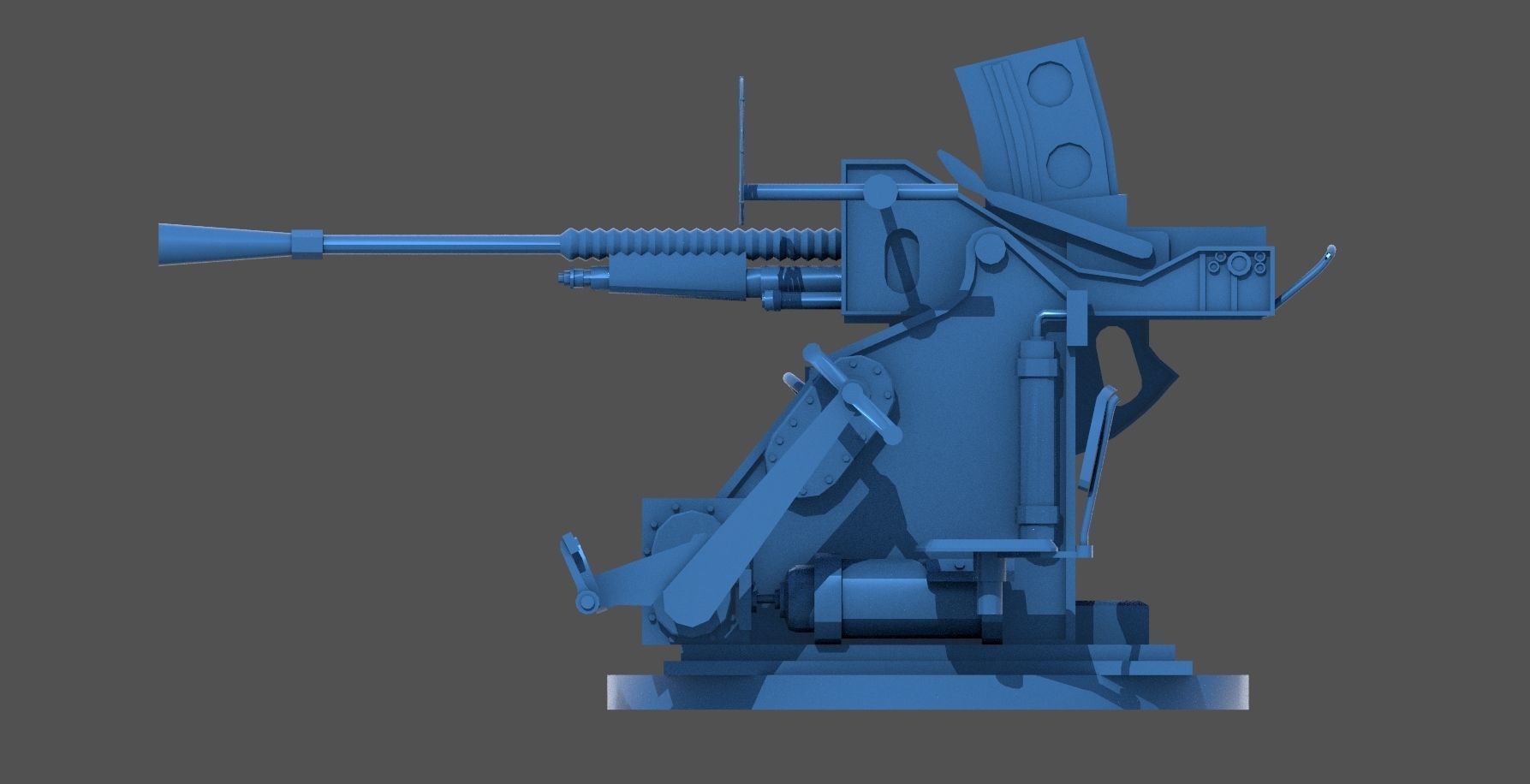 Type 96 25mm triple mount - Personal license - 1-350 scale 3D print model_5