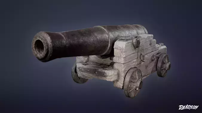 PIRATES - Cannon 01 - LOW POLY