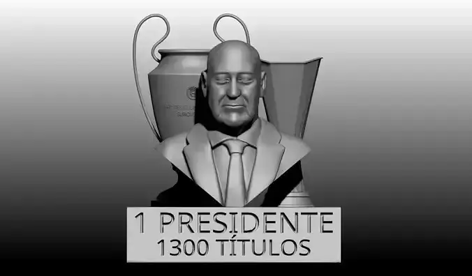 Pinto da Costa -  former FC Porto president 3D print model