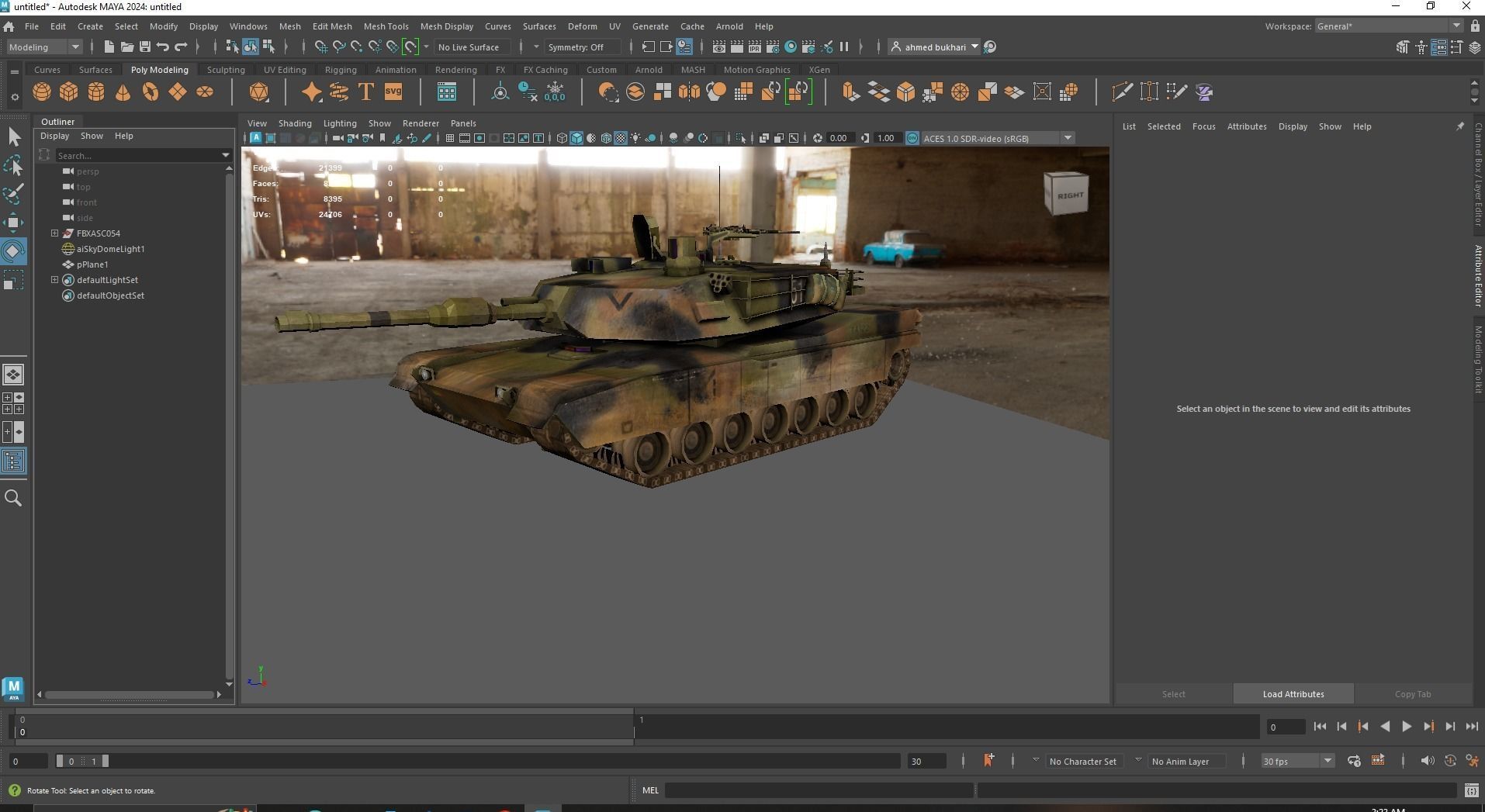 3D Model of Military Tank 3D model_2
