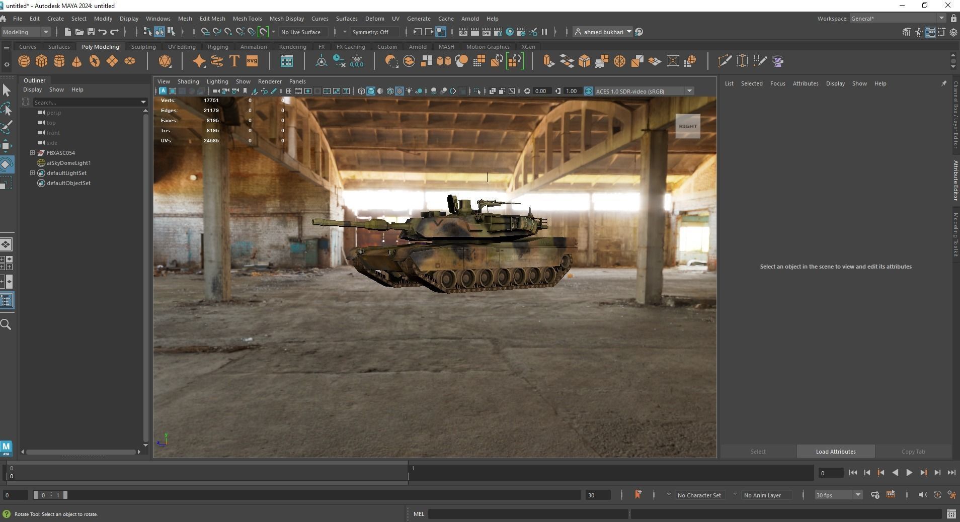 3D Model of Military Tank 3D model_15