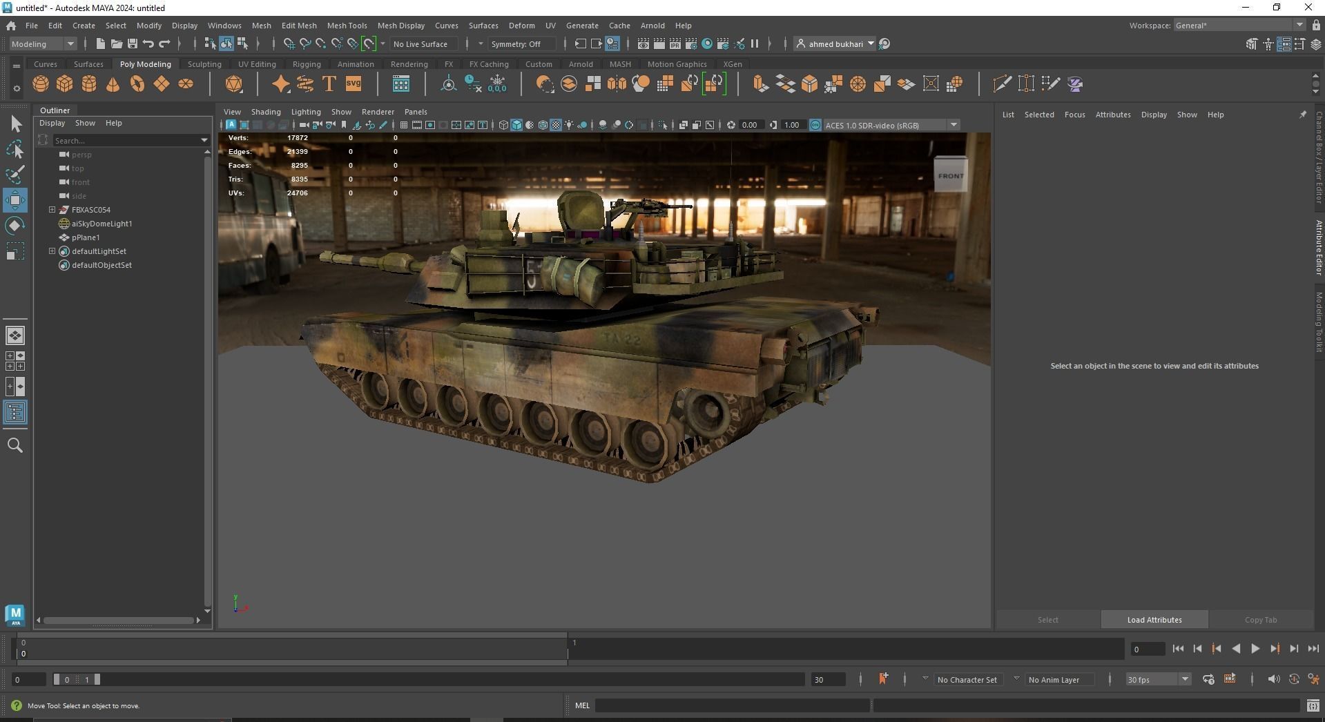 3D Model of Military Tank 3D model_17