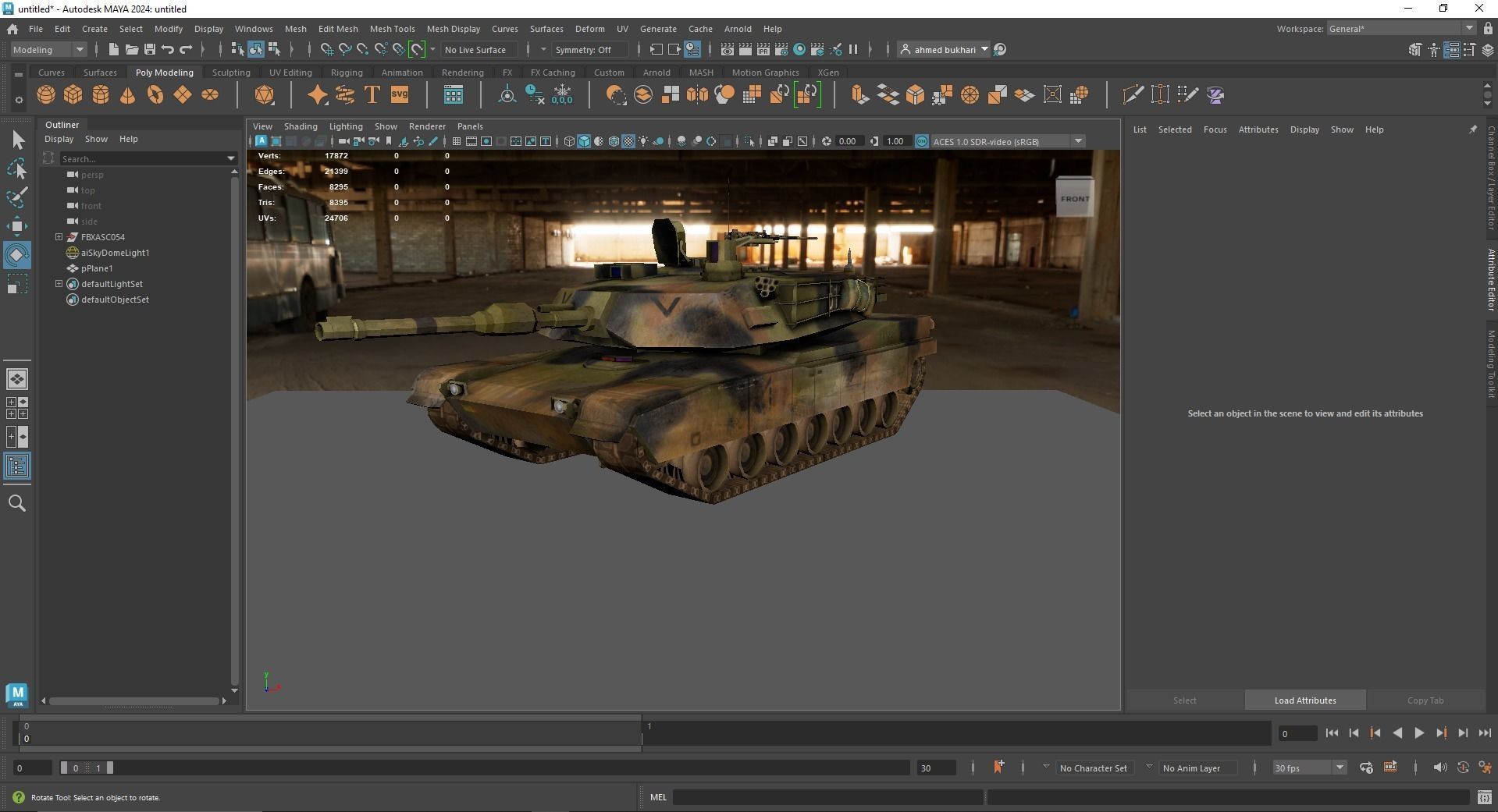 3D Model of Military Tank 3D model_12