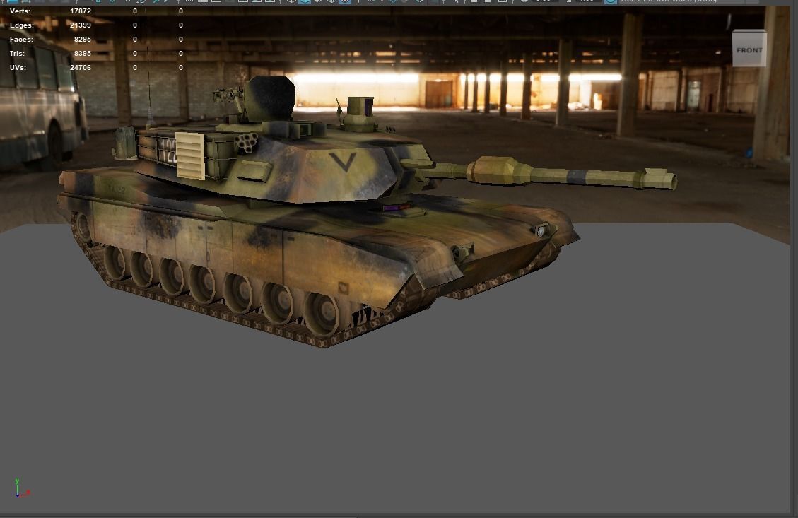3D Model of Military Tank 3D model_1