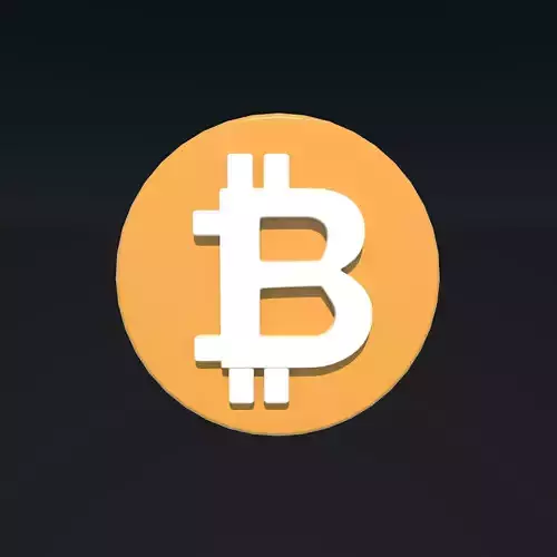 Bitcoin Crypto Coin 3D model