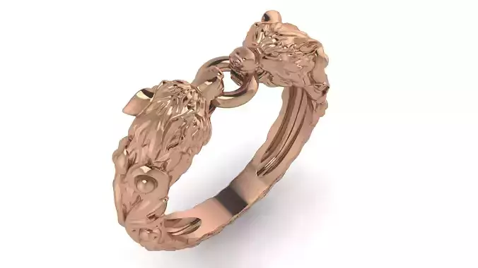 Tiger Ring 3D print model
