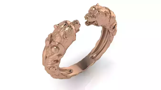 Tiger Ring 3D print model