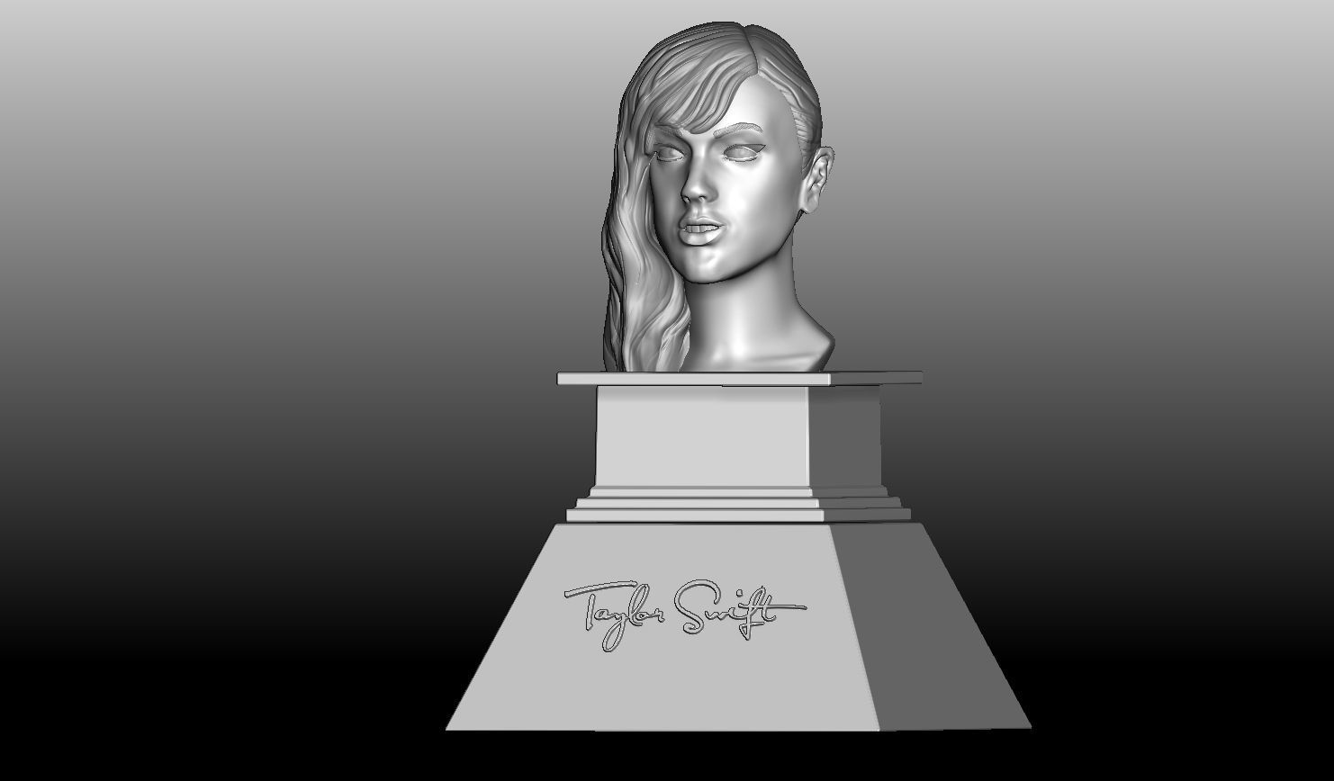 Taylor Swift Bust 3D print model_4