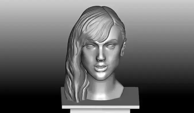 Taylor Swift Bust 3D print model
