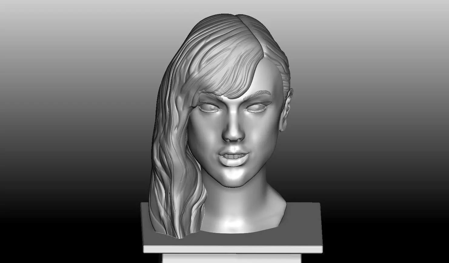 Taylor Swift Bust 3D print model_0