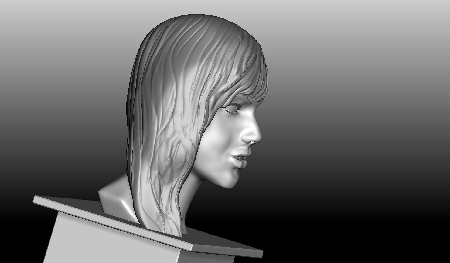 Taylor Swift Bust 3D print model_2