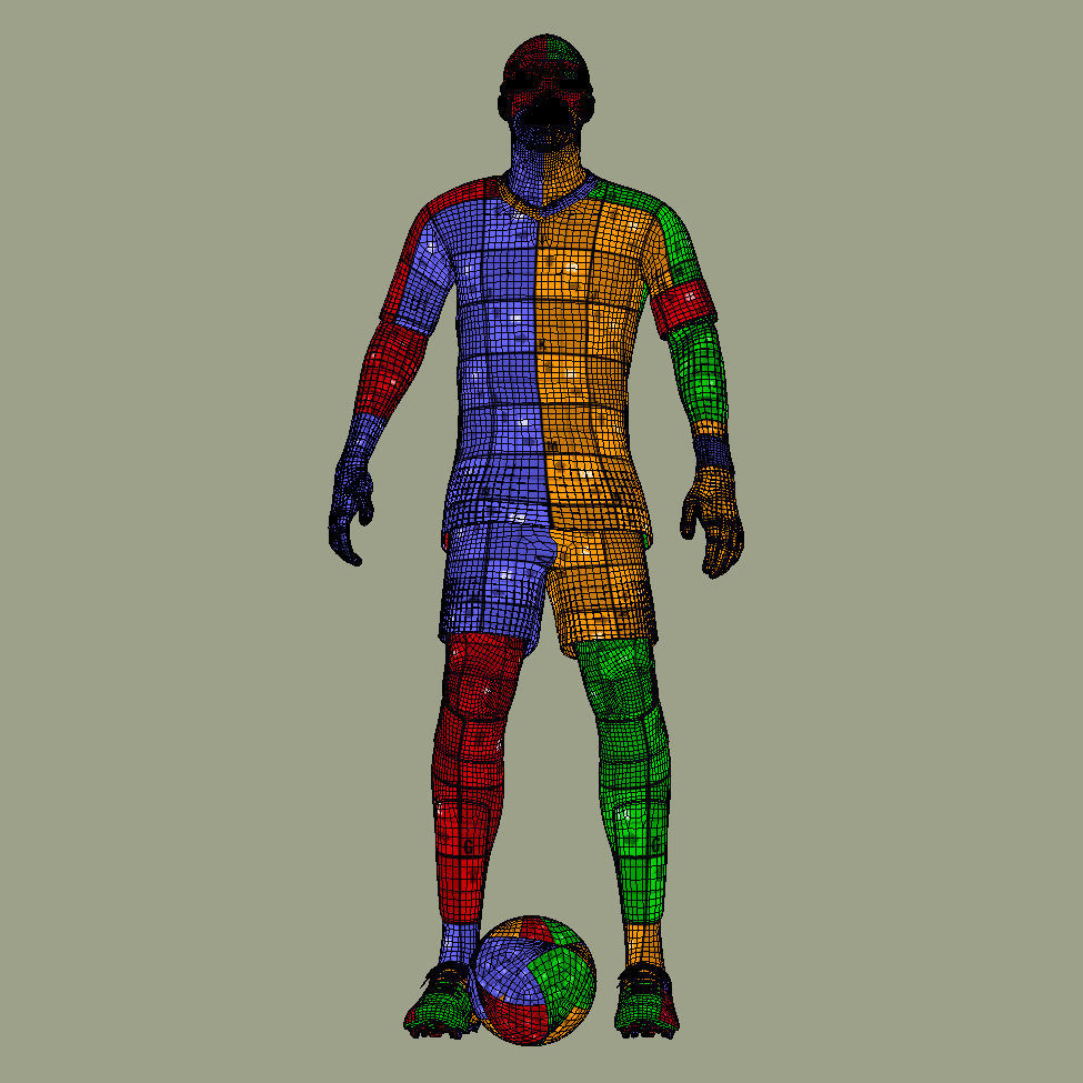 Mbappe France Euro 2024 3D model_10