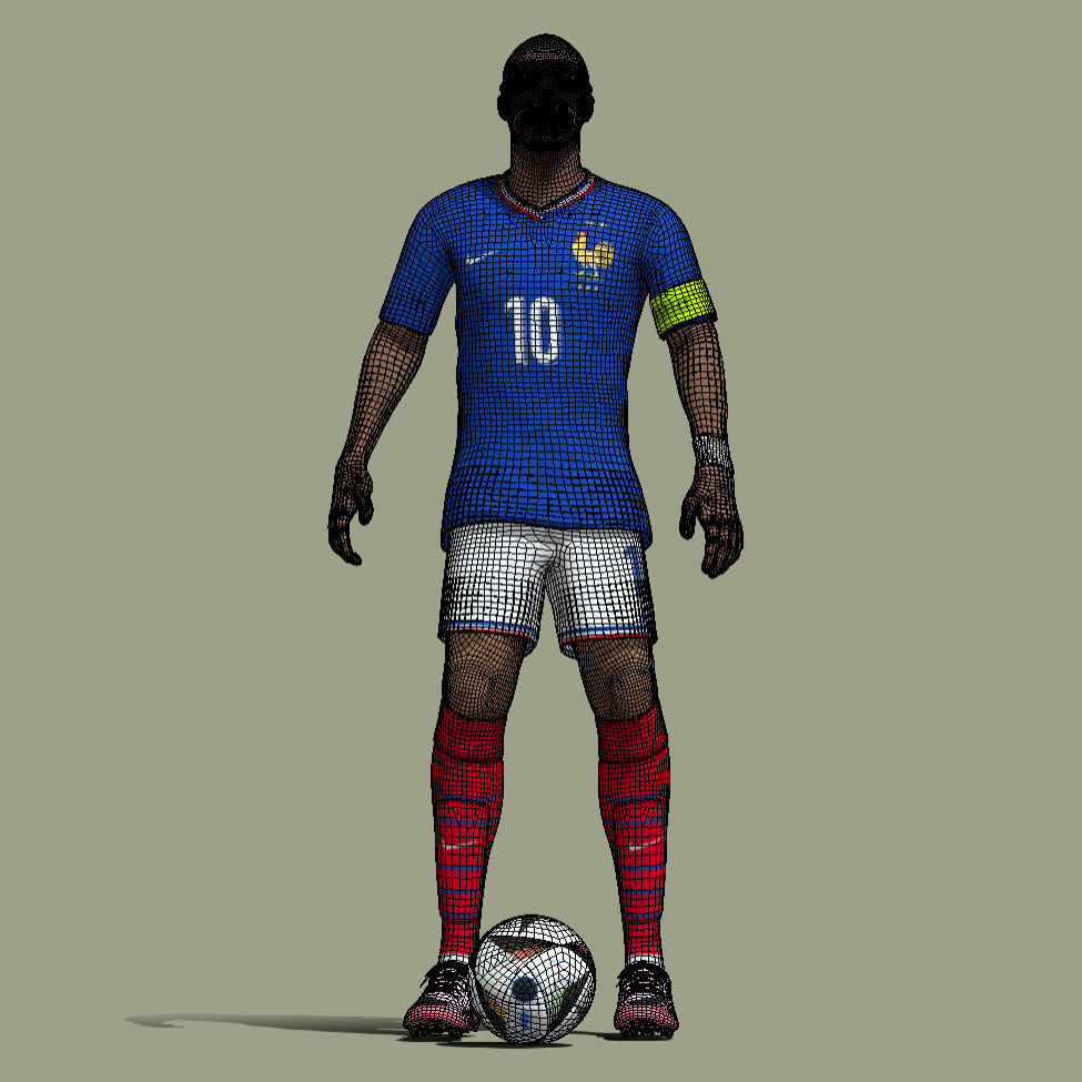 Mbappe France Euro 2024 3D model_9