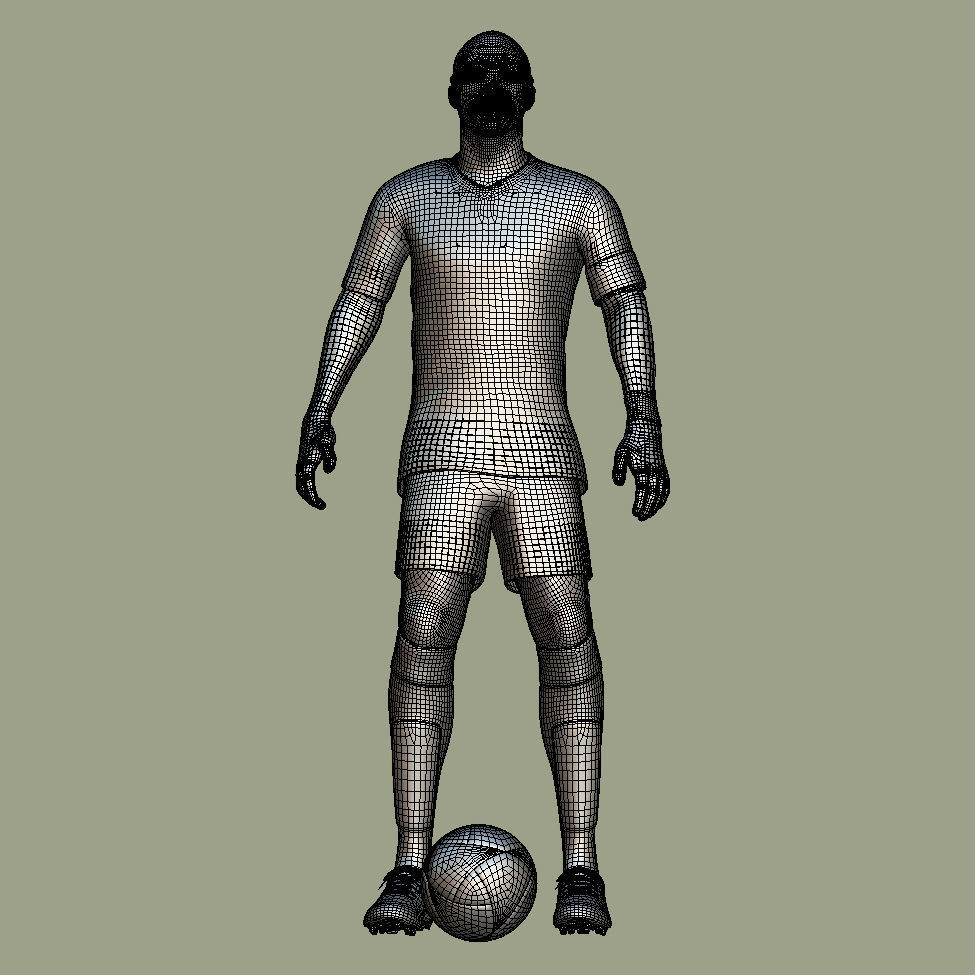 Mbappe France Euro 2024 3D model_8