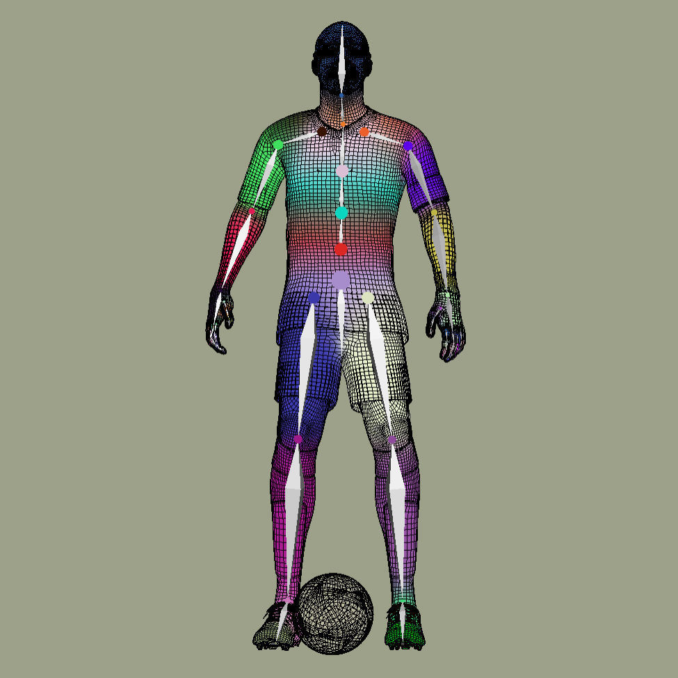 Mbappe France Euro 2024 3D model_11