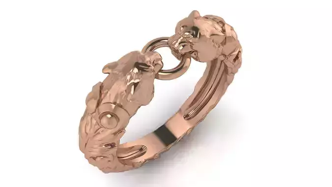 Lion Ring 3D print model