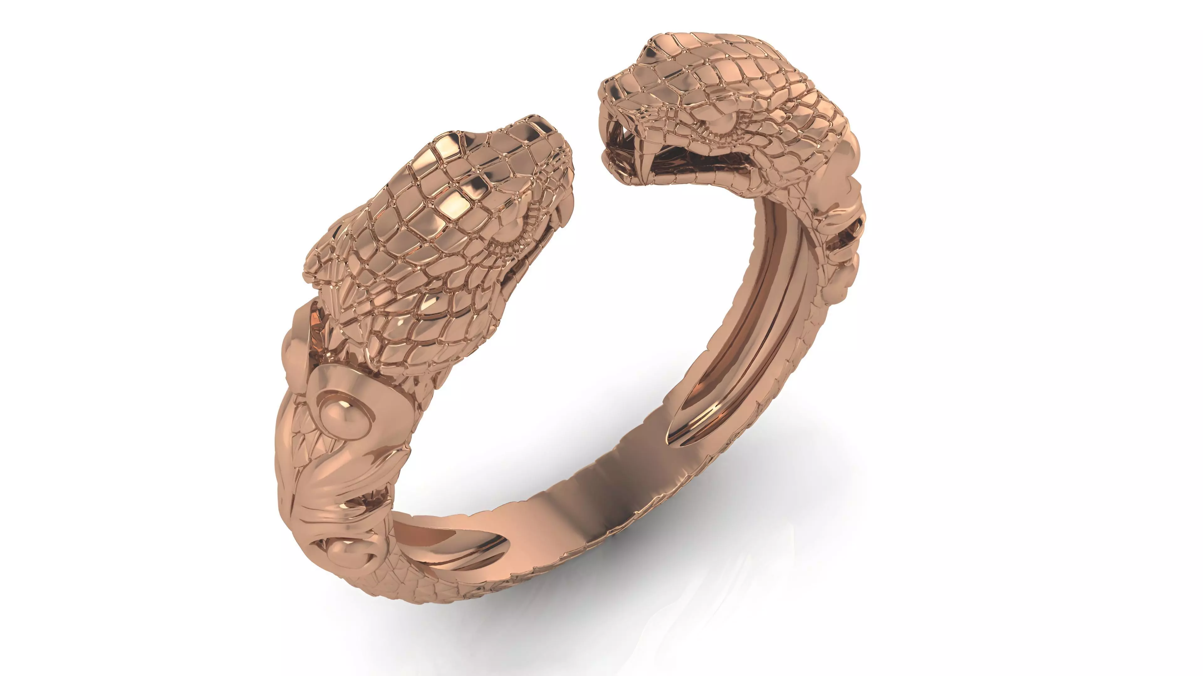 Snake Ring 3D print model_0