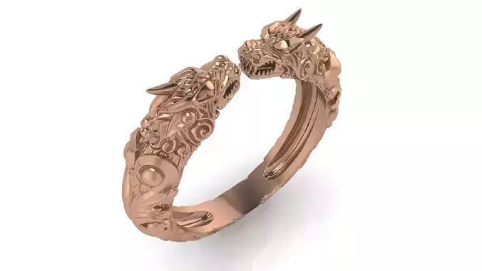 Dragon Ring 3D print model