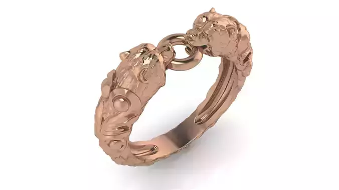 Jaguar Ring 3D print model