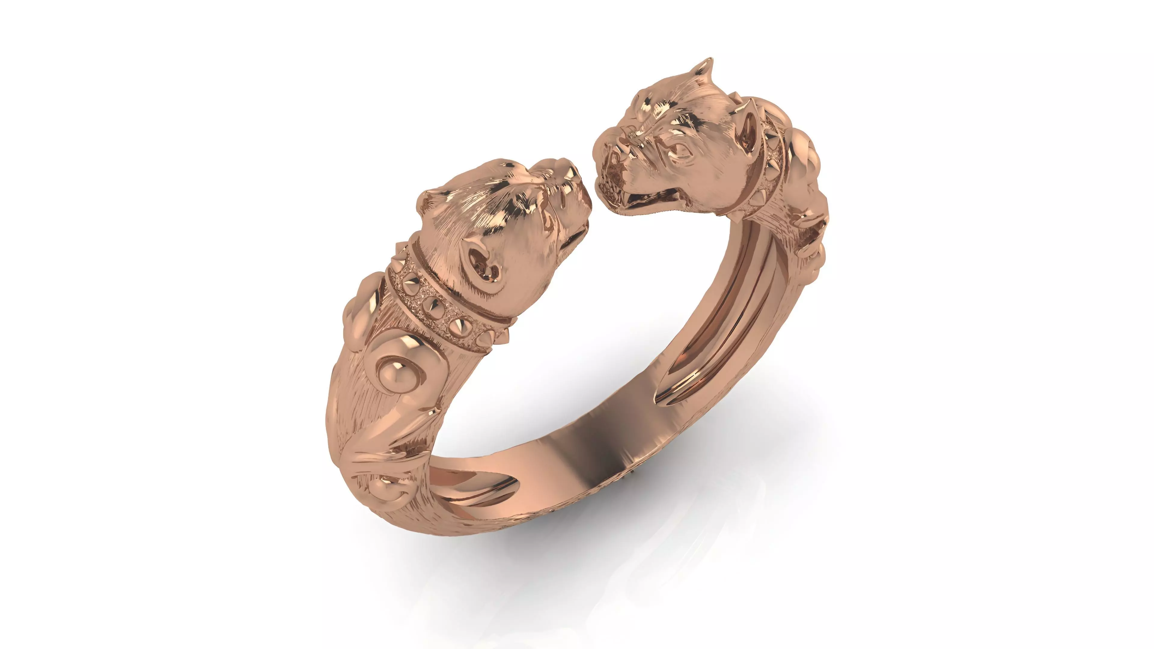 Panther Ring 3D print model_0
