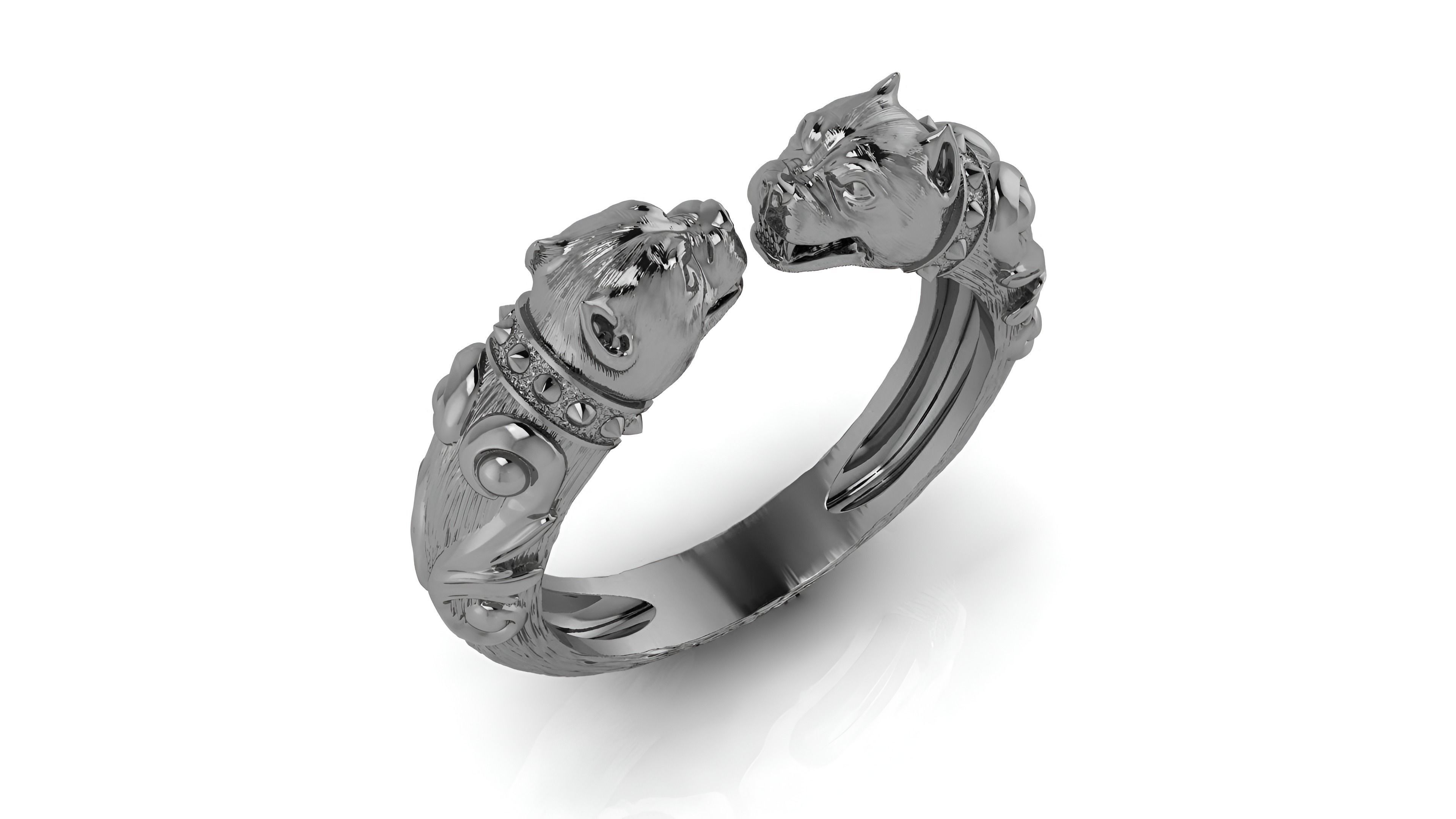 Panther Ring 3D print model_2