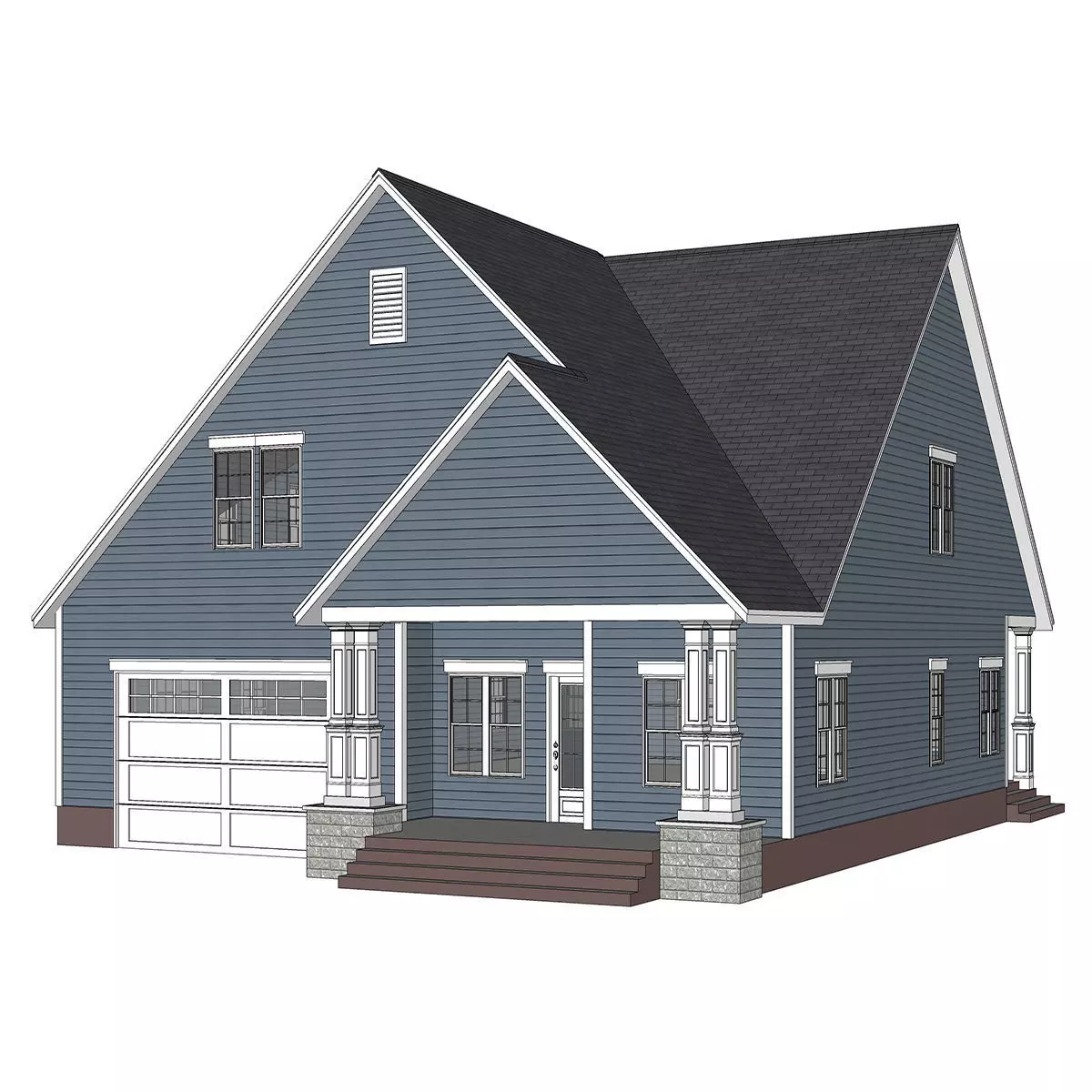 Craftsman House-41 3D model