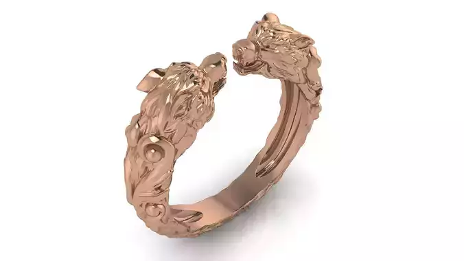 Panther Ring  3D print model