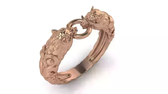 Wild Pig Ring 3D print model