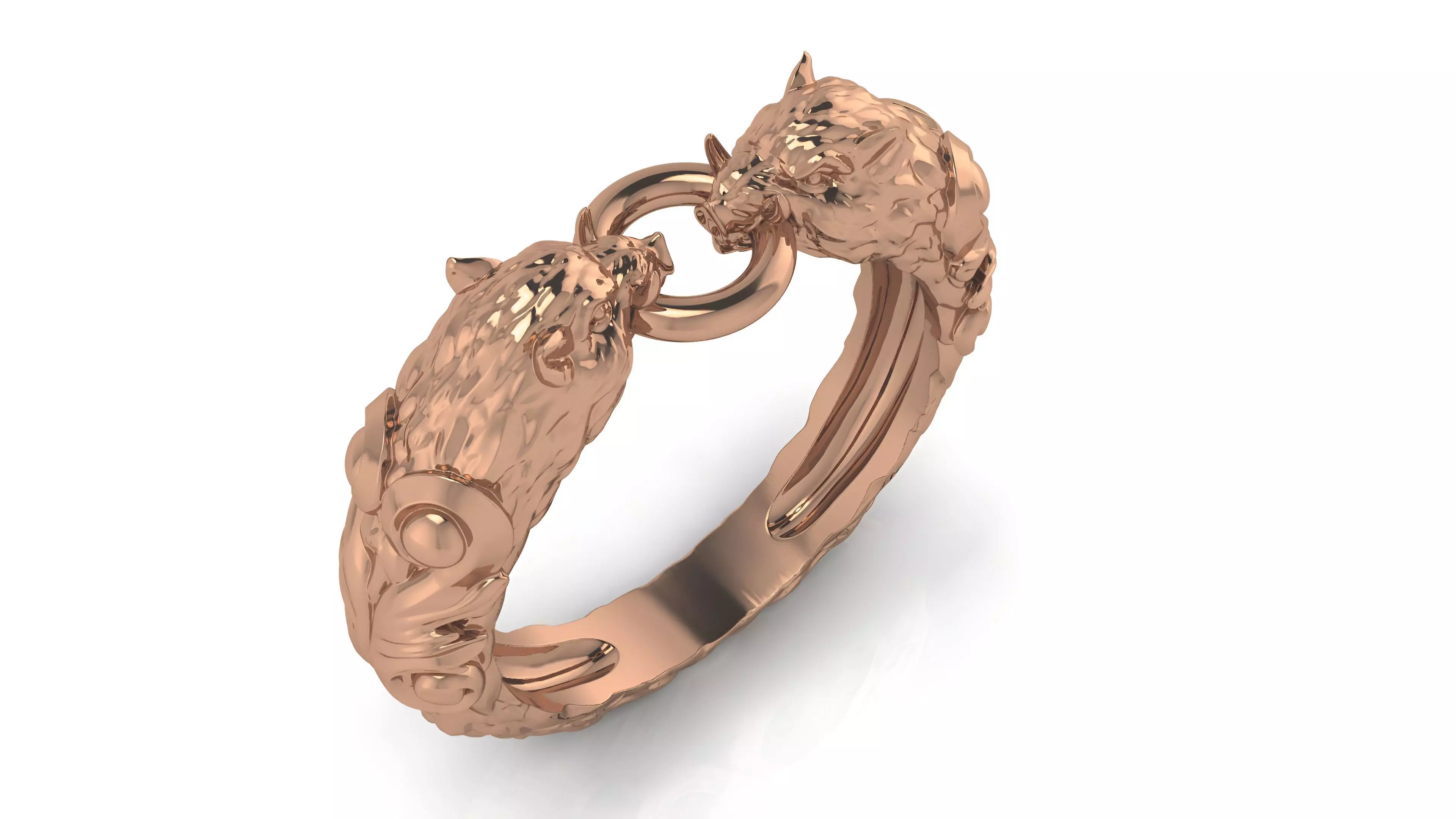 Wild Pig Ring 3D print model