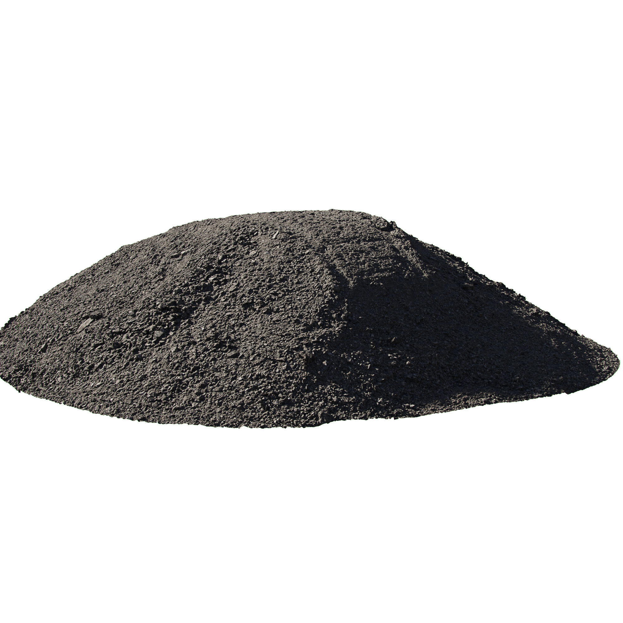 A mountain of asphalt Low-poly 3D model_2