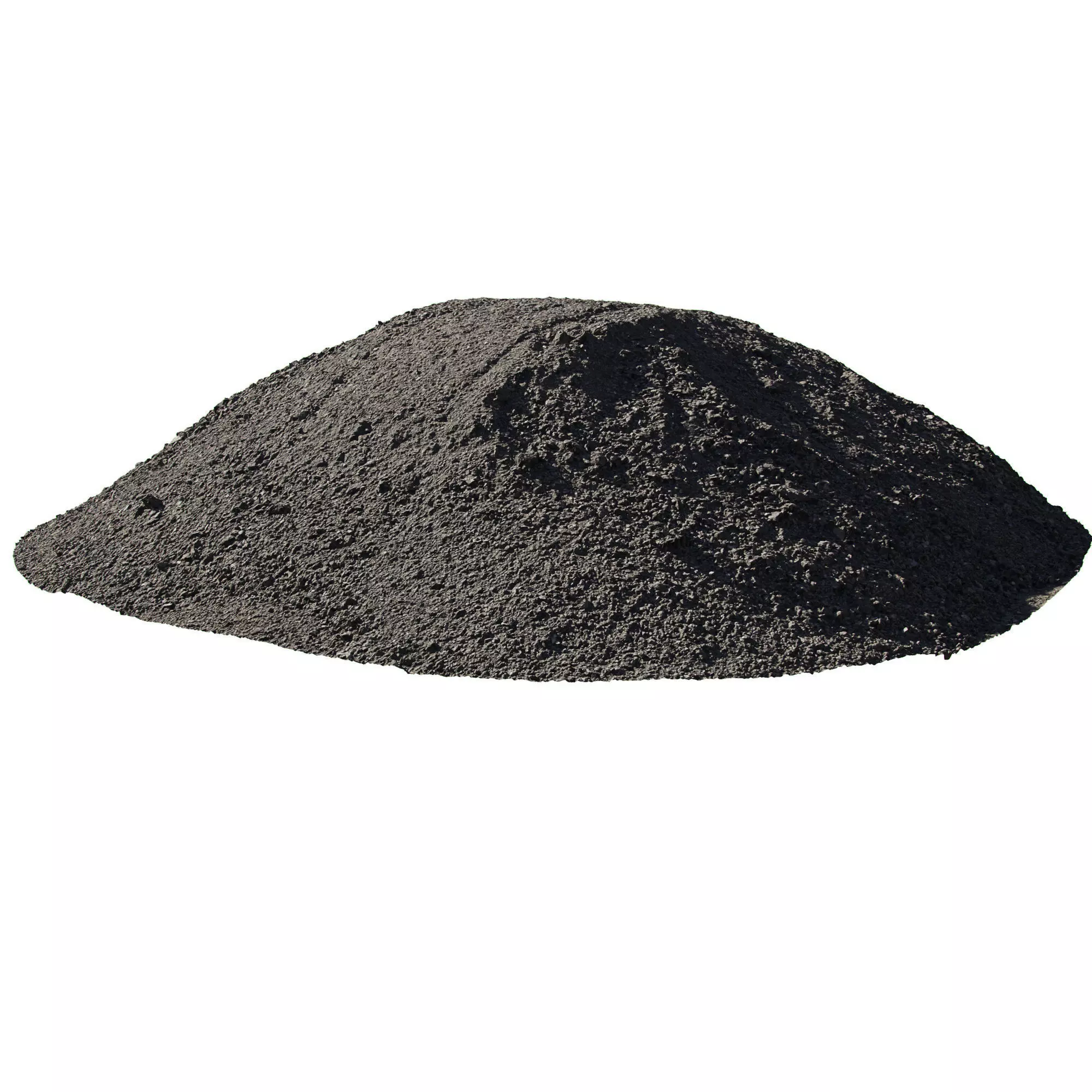 A mountain of asphalt Low-poly 3D model_0