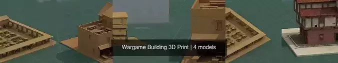 Wargame Building 3D Print 3D Model Collection