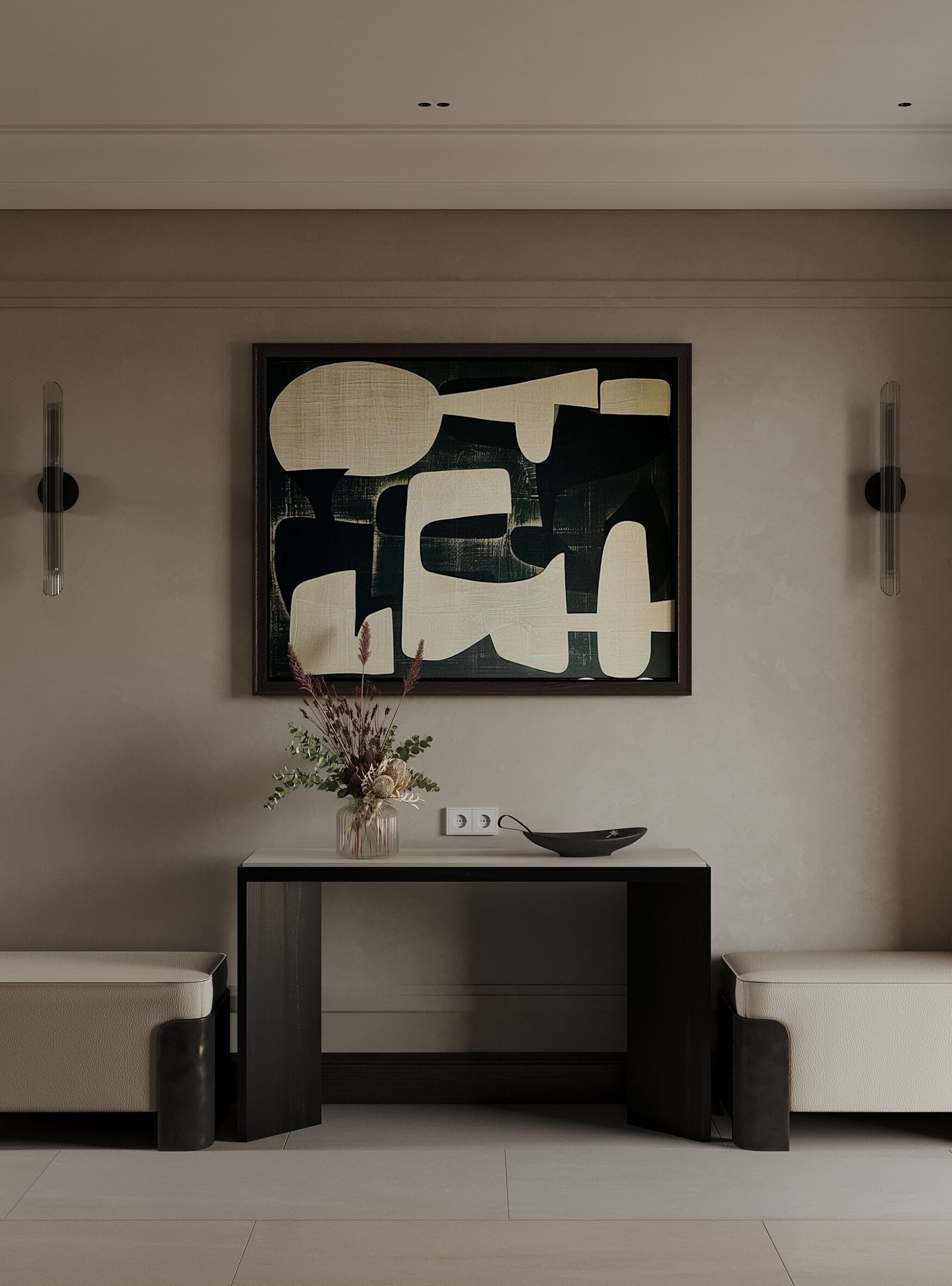 Interior Designed Scene with HALLWAY and STAIRS 3D model_3