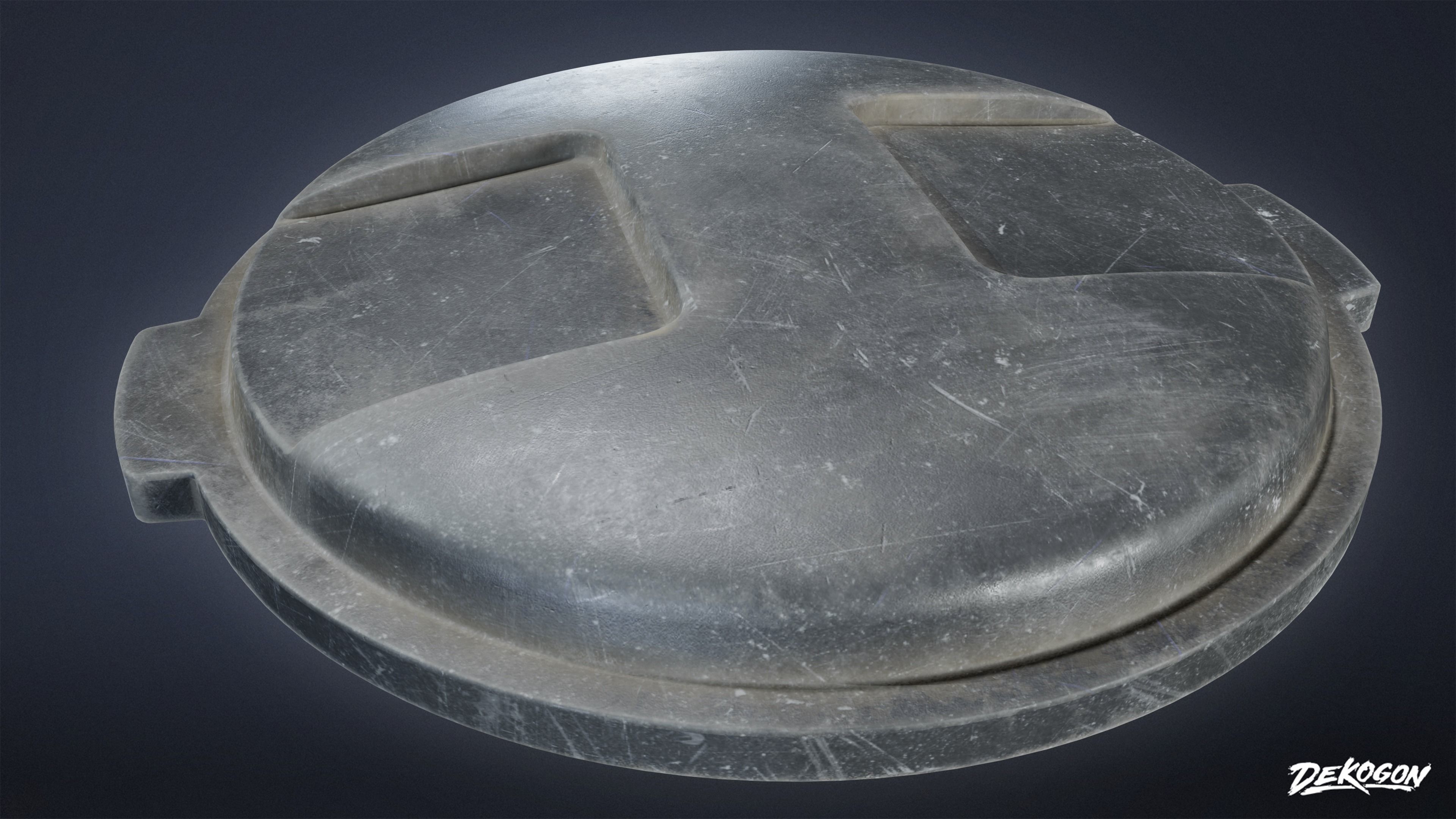 TRASH - Trash Plastic Barrel 01 - LOW POLY Low-poly 3D model_4