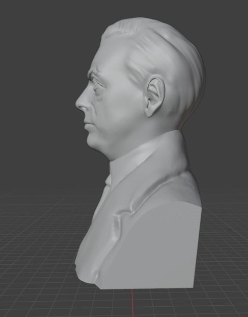 Saul Bellow 3D print model_9