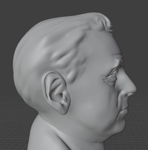Saul Bellow 3D print model_16