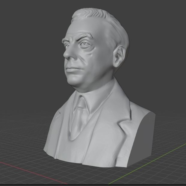Saul Bellow 3D print model_19