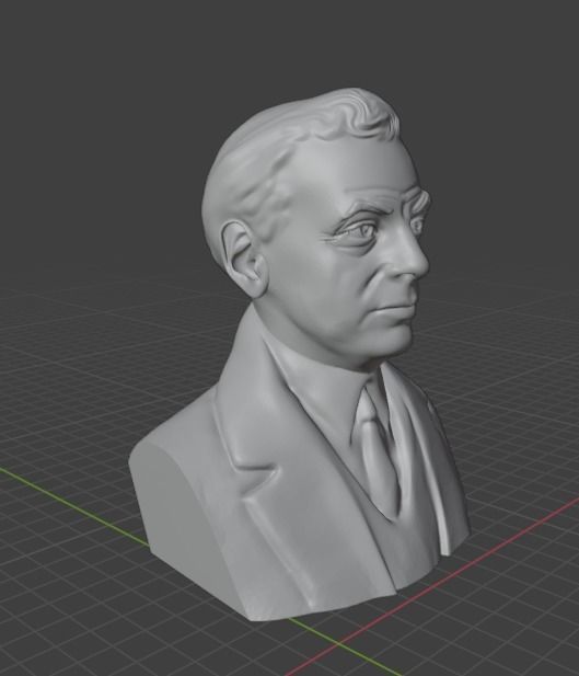 Saul Bellow 3D print model_6