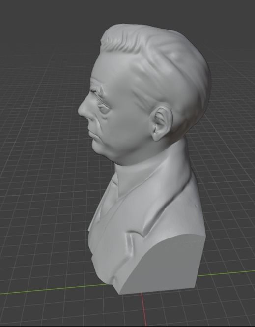 Saul Bellow 3D print model_8