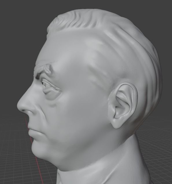 Saul Bellow 3D print model_17