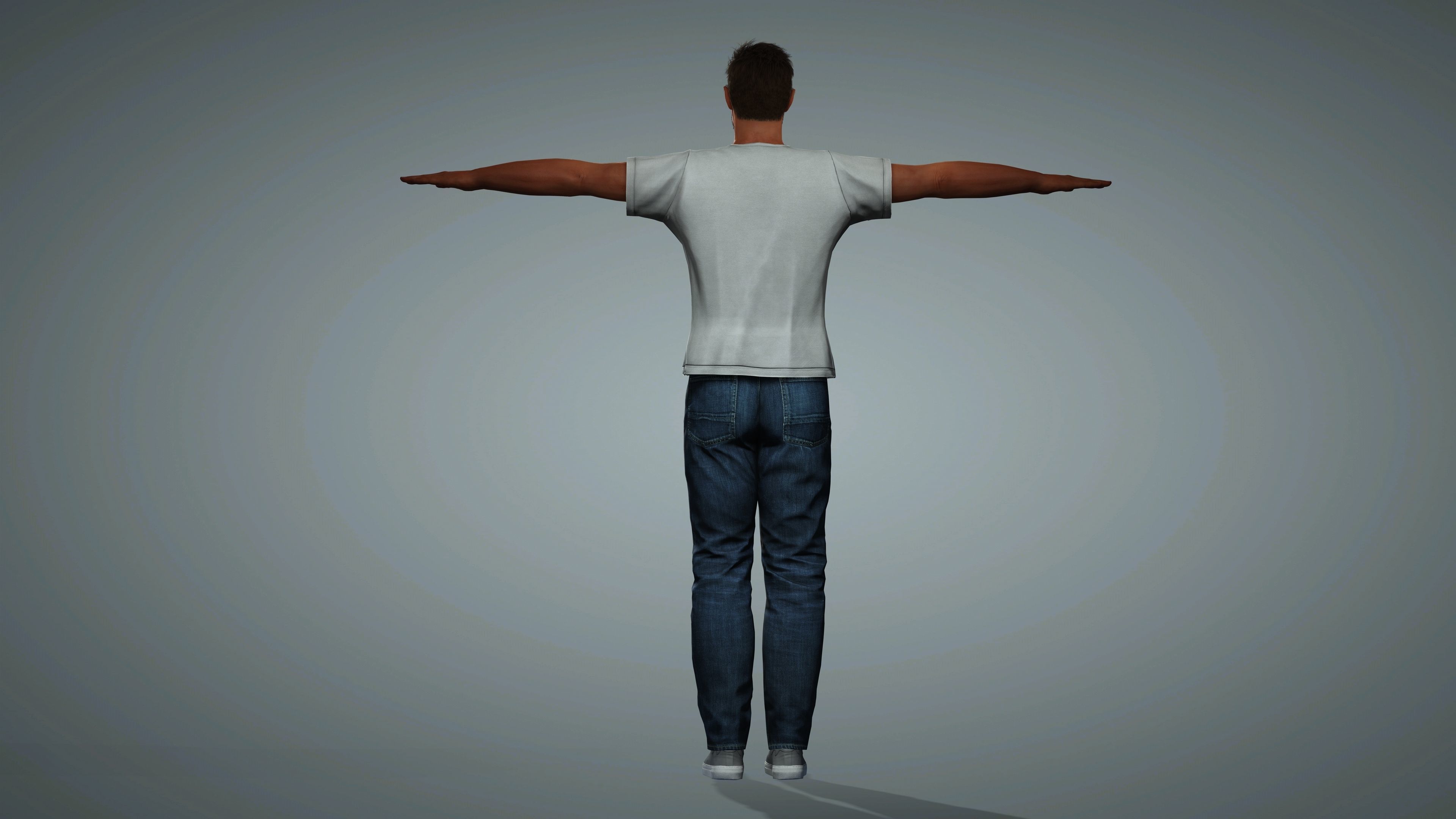 Chris Hemsworth Character  Low-poly 3D model_8