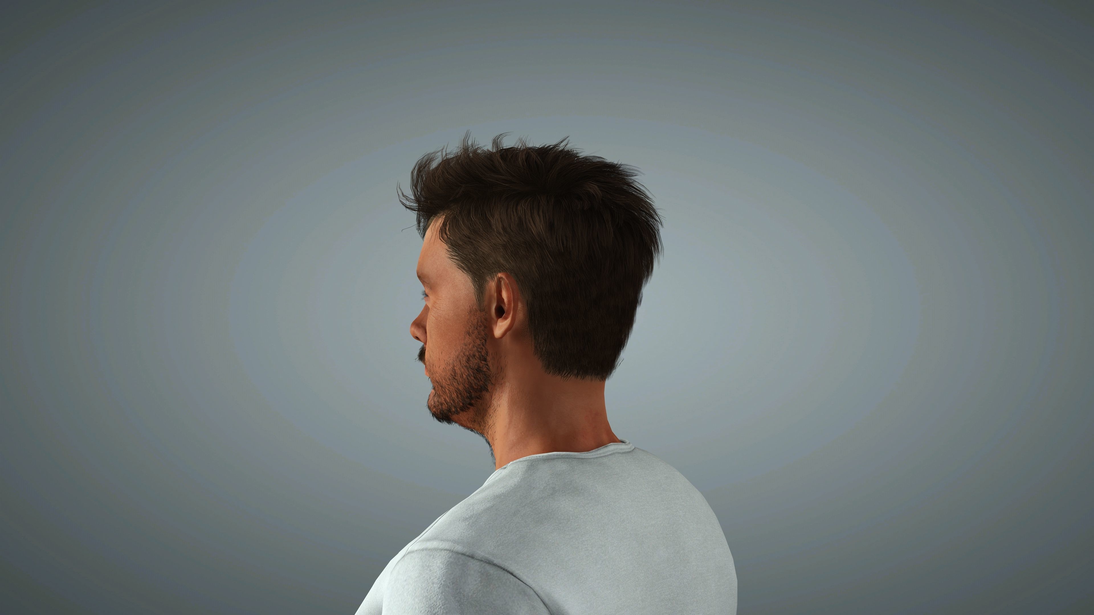 Chris Hemsworth Character  Low-poly 3D model_10