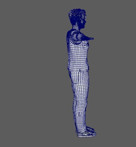 Chris Hemsworth Character  Low-poly 3D model_16