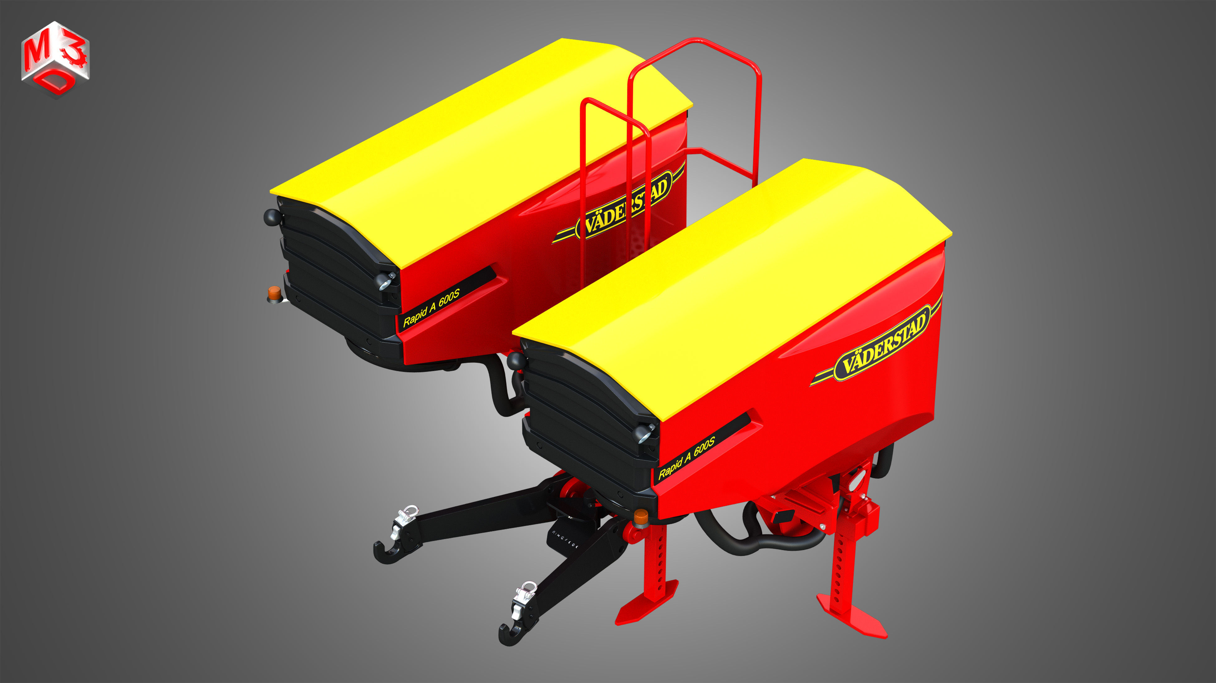 Vaederstad Pakti equipment  3D model_7