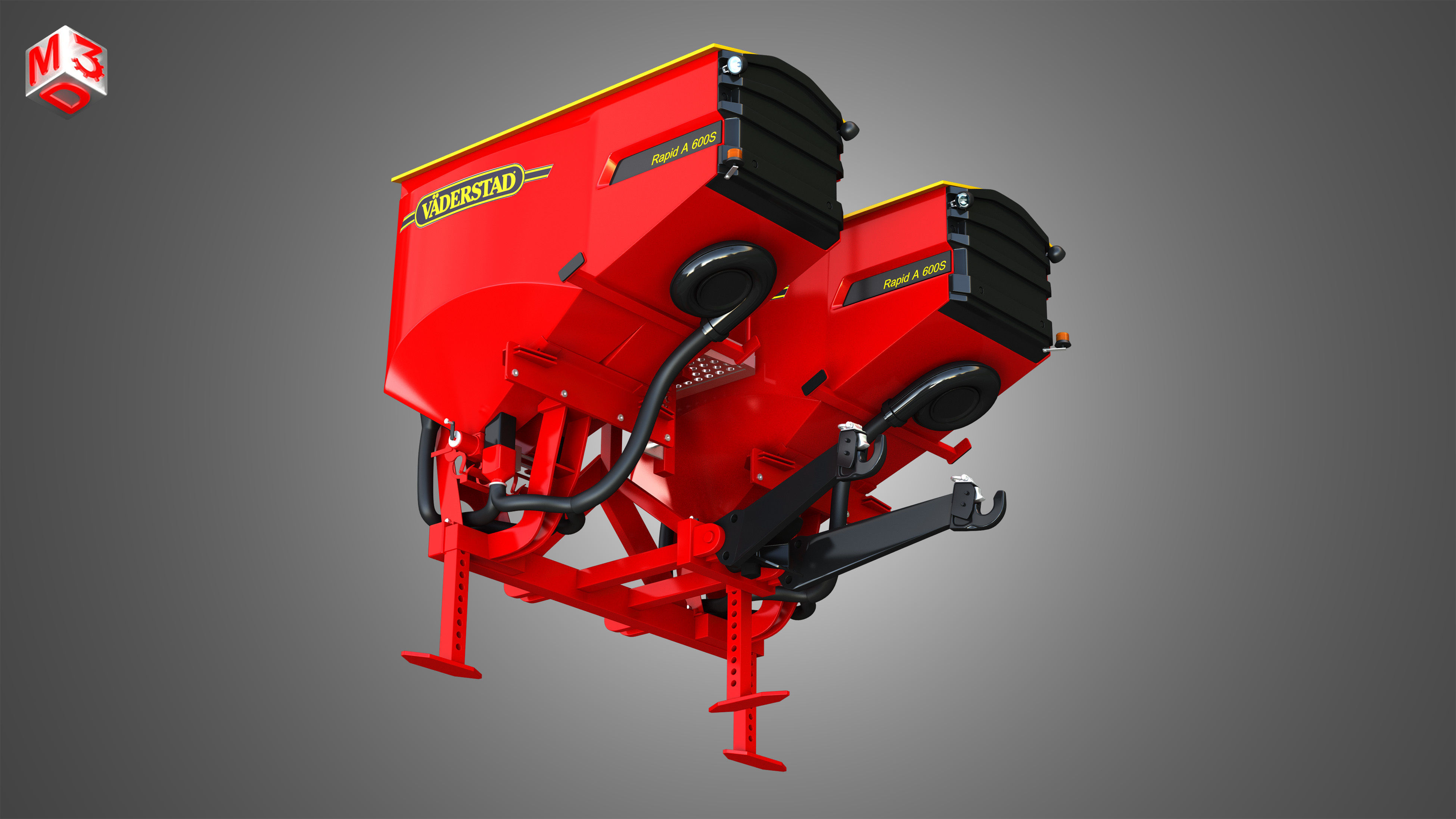 Vaederstad Pakti equipment  3D model_13