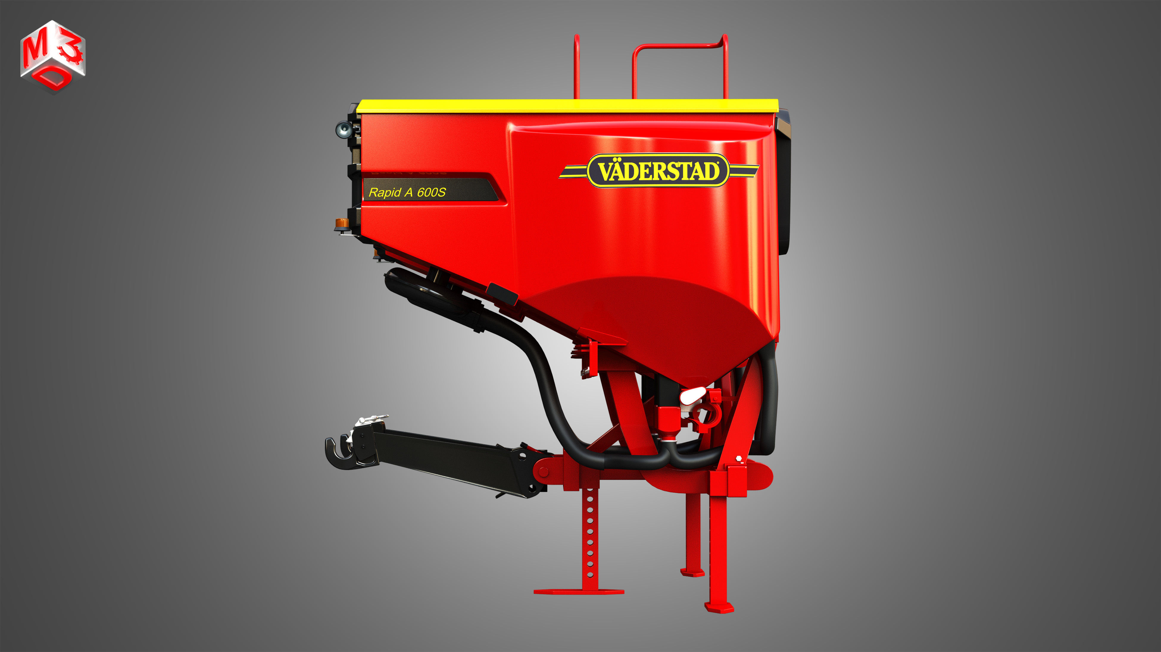 Vaederstad Pakti equipment  3D model_4