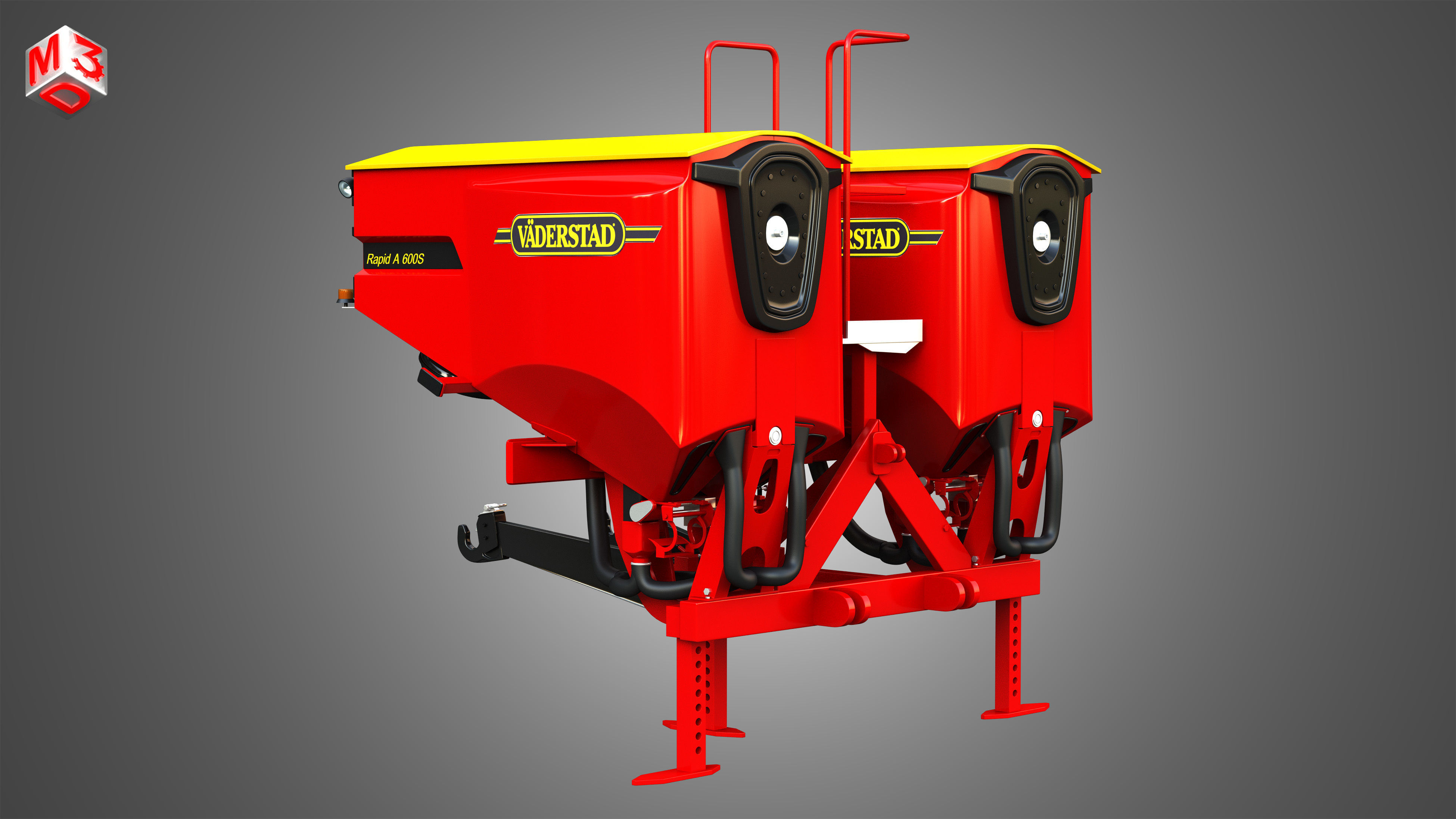 Vaederstad Pakti equipment  3D model_3