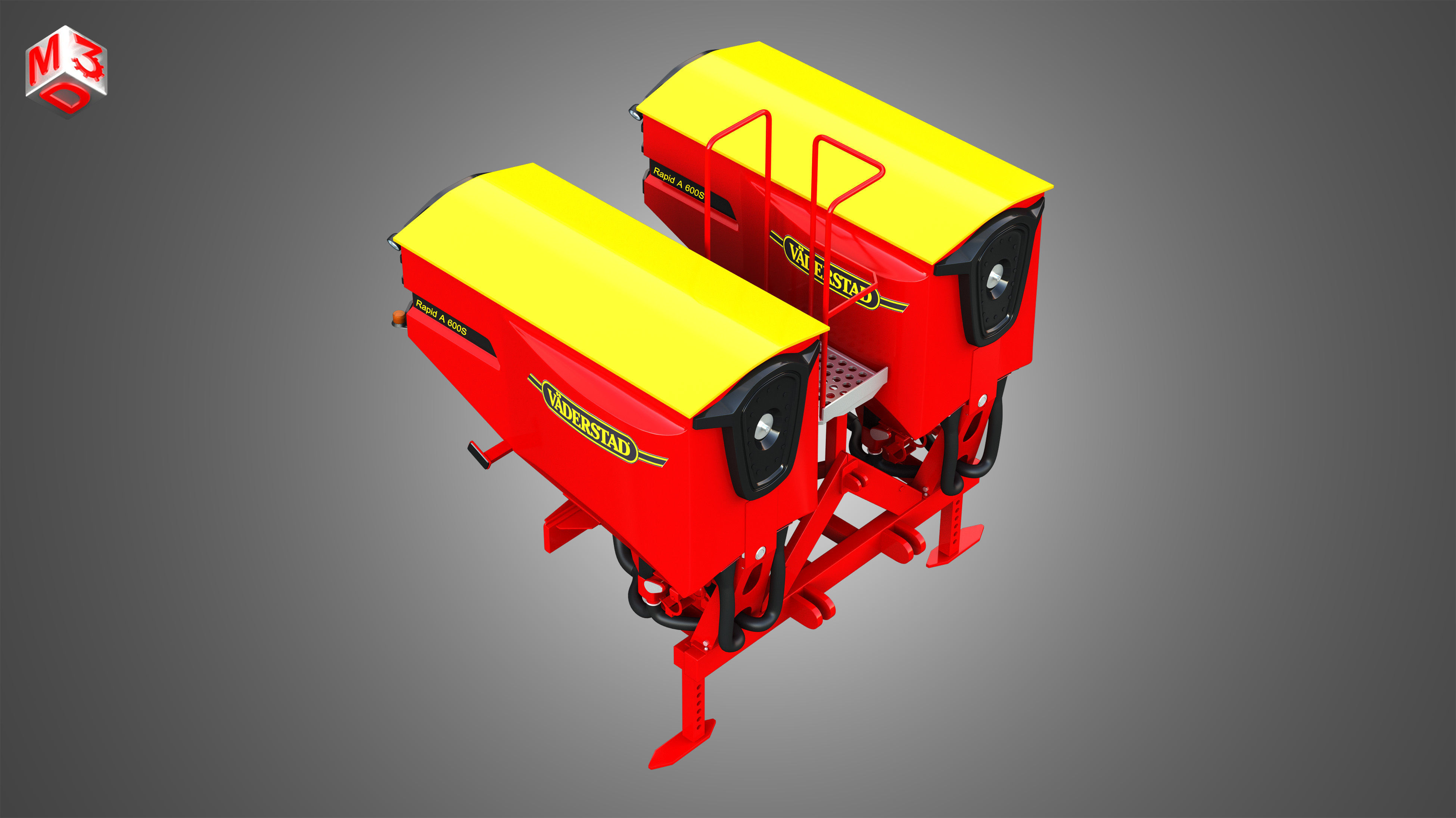 Vaederstad Pakti equipment  3D model_6