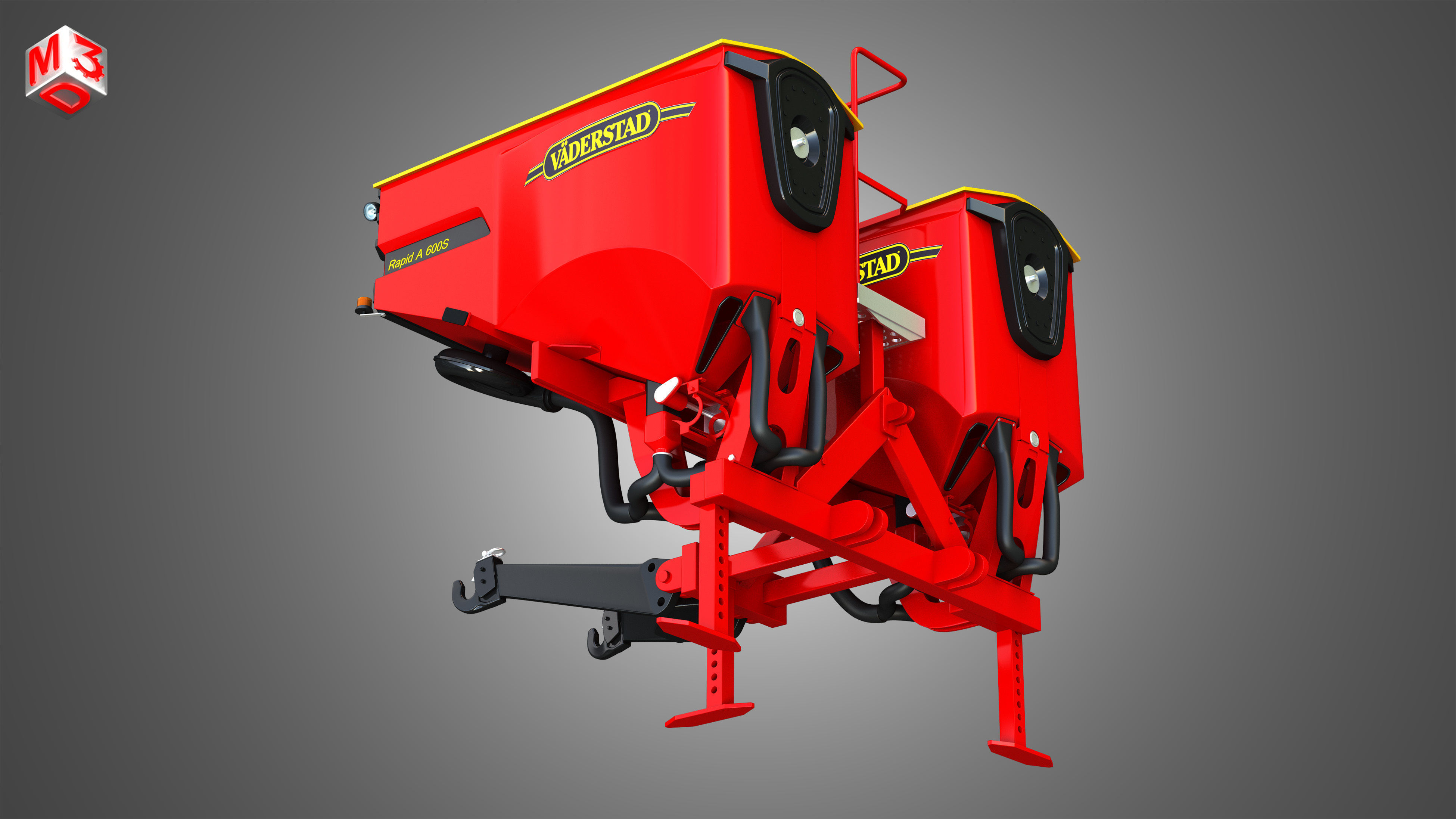 Vaederstad Pakti equipment  3D model_10