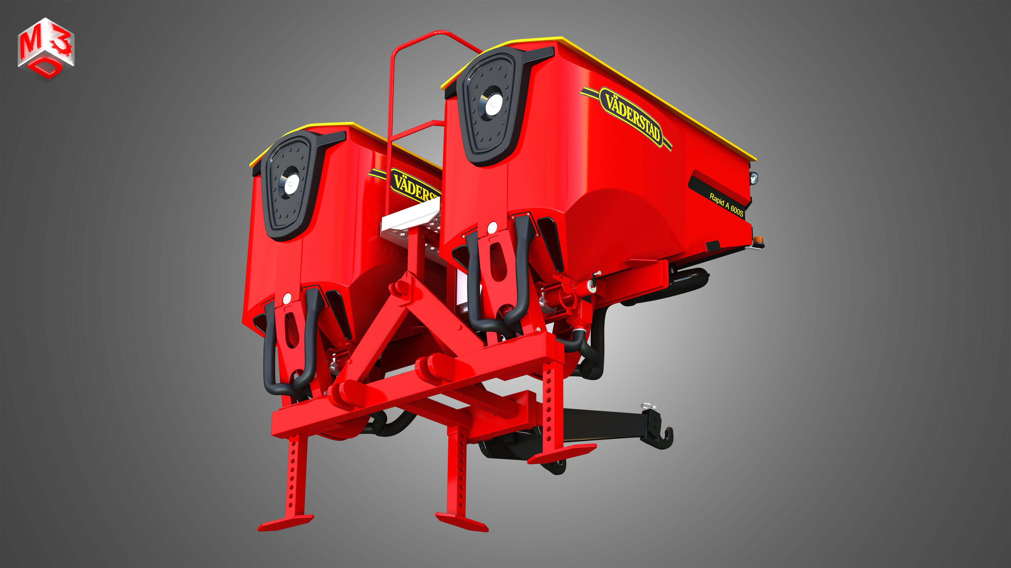 Vaederstad Pakti equipment  3D model_12